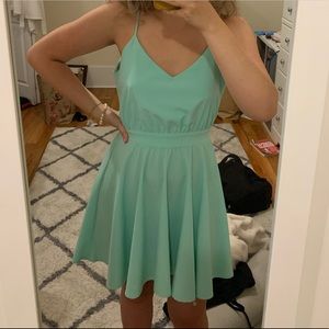 Mint green dress